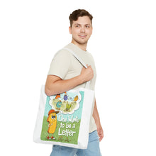 Load image into Gallery viewer, Children’s Book Art Tote Bag — “One Wants to Be a Letter” Illustration