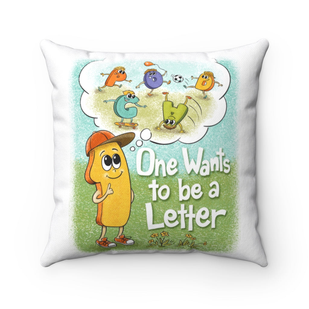 One Wants to be a Letter Book Cover Pillow